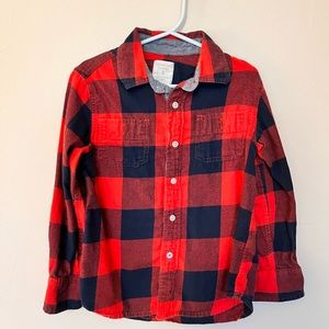 Crewcuts by J. Crew buffalo plaid boys button-up (4/5)